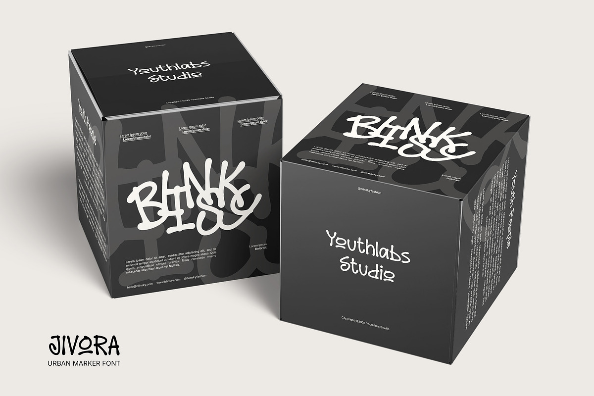 Jivora - Urban Funky Marker Font, a Handwritten Font by Youthlabs Studio (Photo 3 of 15)
