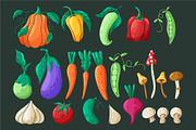 Vector Veggies – Colorful Food Art, a Food Illustration by Thkatefox (Thumbnail 2 of 4)