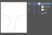 Mushroom Layered SVG Pack, a Graphic by Relic Images (Thumbnail 6 of 7)