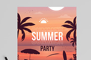 Summer Party Flyer Design Template, a Flyer Template by MightyDesign (Thumbnail 2 of 8)