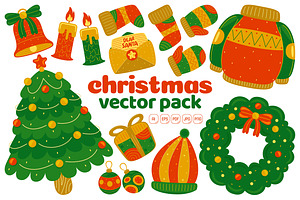 Christmas Vector Pack #01, an Object Graphic by MEDZ
