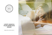 19 Light Leak & Film Grain Overlays, a Texture Graphic by Artcoast Std. (Thumbnail 1 of 8)