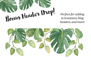 Tropical Leaves & Trees Clipart, a Decorative Illustration by Emerald & Ivy Studios (Thumbnail 3 of 4)