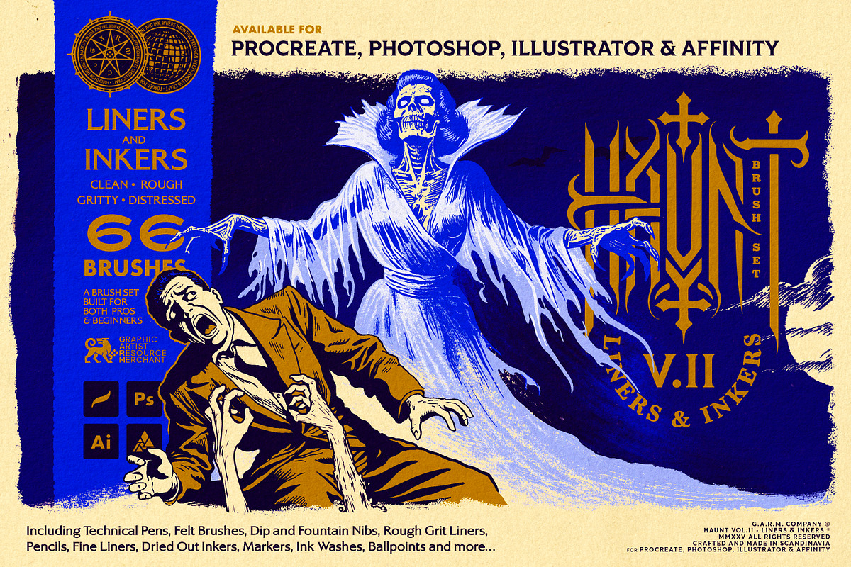 Inkwell - Value Bundle (Photoshop), a Brush Add-On by G.A.R.M. Company (Photo 8 of 18)