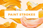 Paint Strokes - Orange Cream, a Graphic by AestheticDomain (Thumbnail 1 of 6)