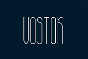 Vostok tall Font, a Sans Serif Font by Iryna Danyliuk (Thumbnail 1 of 4)