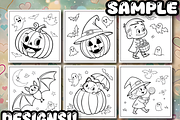Comfy Halloween Coloring Book, a Seasonal Illustration by Design Station (Thumbnail 5 of 8)