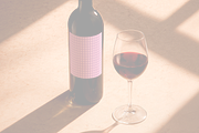 Wine Bottle Label Mockup, a Packaging Mockup by The Rose Project (Thumbnail 3 of 3)