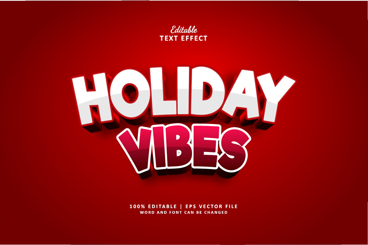Text Effect Holiday, a Layer Style Add-On by Navy Graphic (Photo 1 of 2)