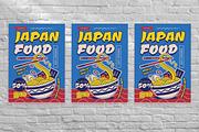Soft Opening Japan Food Flyer Set, a Flyer Template by Aiyari Graphic (Thumbnail 3 of 3)
