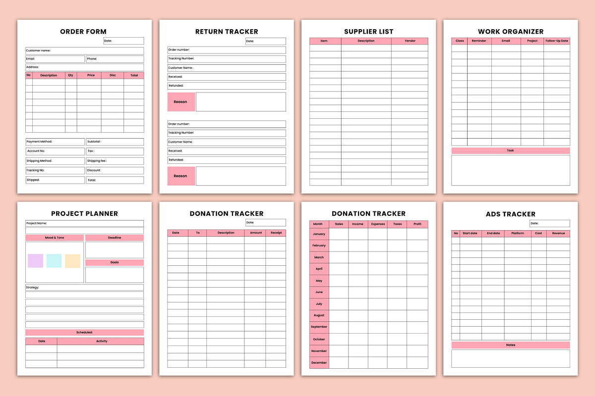 Women CEO Organizer Canva Kdp, a Stationery Template by Mustafiz (Photo 5 of 5)