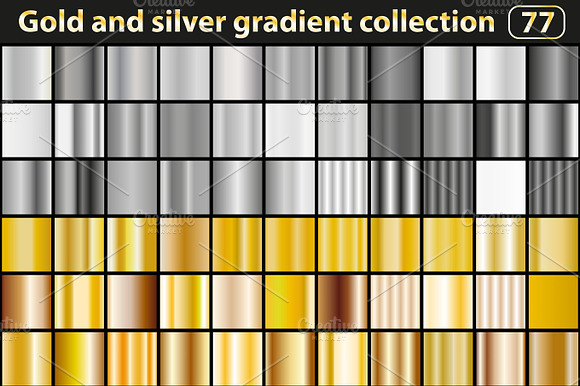 Gold And Silver Gradient Collection preview 2