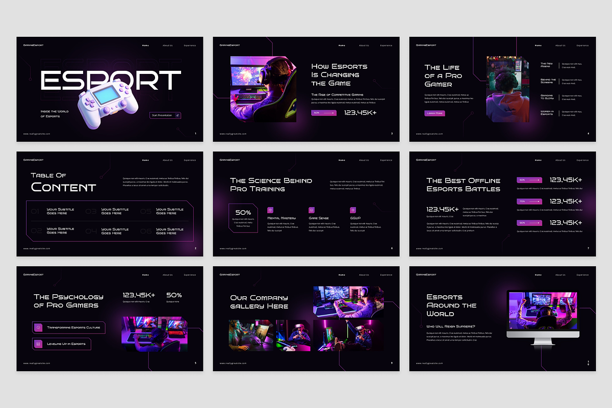 Gaming Esport Presentation, a Presentation Template by Annora Studio (Photo 2 of 7)