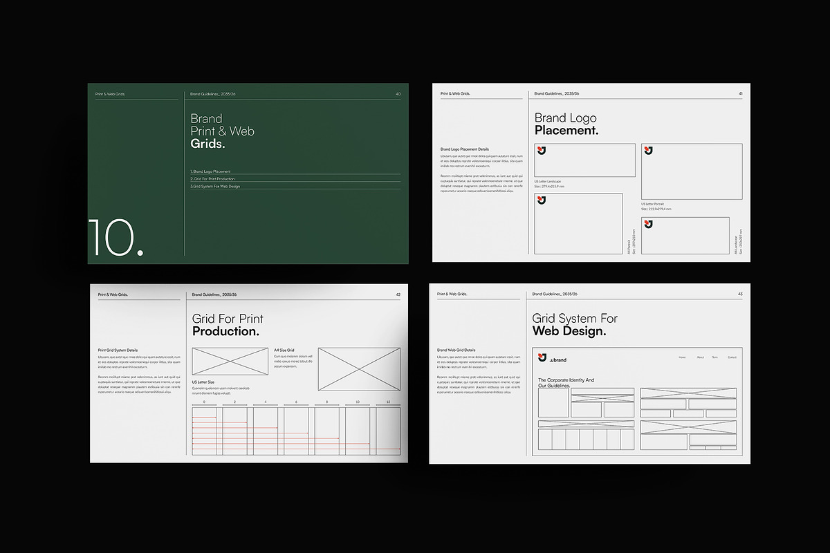 Brand Guidelines Presentation Layout, a Presentation Template by DesignCrest (Photo 14 of 21)