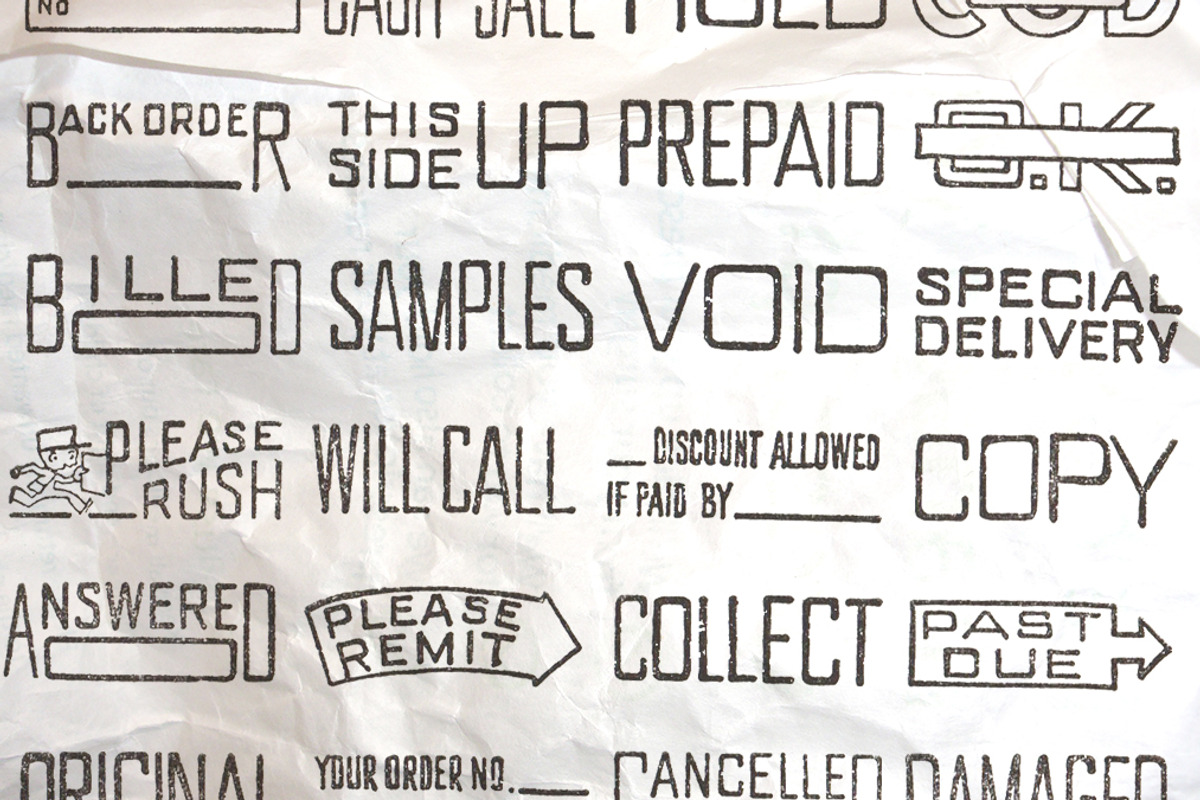 34 Vintage Rubber Stamps, an Object Graphic by Teevio (Photo 3 of 3)