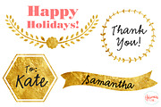 19 Gold Textured Elements, an Object Graphic by Fathima's Studio (Thumbnail 3 of 3)