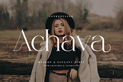 Achava - Stylish Ligature Font, a Serif Font by Aqeel_Art (Thumbnail 1 of 7)