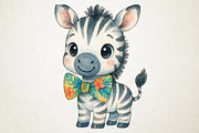 Cute Jungle Animals PNG Clipart, an Animal Illustration by RobertsArt (Thumbnail 4 of 5)