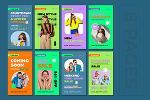 Colorful Social Media Story Set, a Social Media Template by ContestDesign
