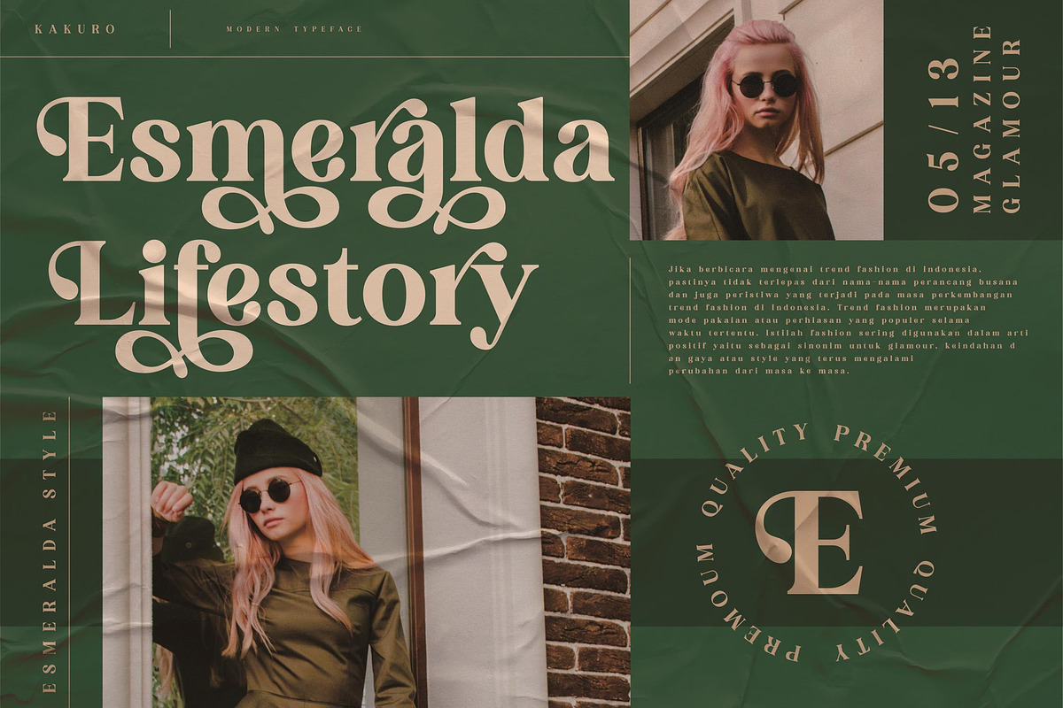 KAKURO Classy Serif Font, a Script Font by Storytype Studio (Photo 3 of 9)