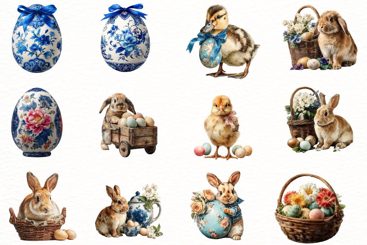 Watercolor easter egg Clipart, an Illustration by Designworld (Photo 4 of 8)