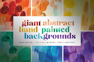 Abstract Hand-Painted Backgrounds, a Texture Graphic by Holly Whitcomb