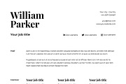 William | CV / resume template, a Resume Template by CV house (Thumbnail 4 of 8)