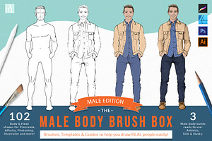 Procreate Male Body Brush Box