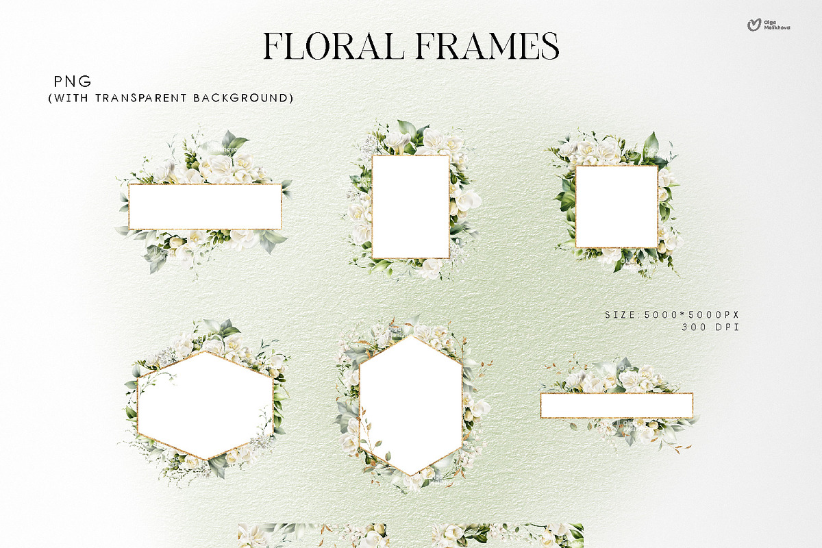 White flowers, Freesia, an Object Illustration by ollalya (Photo 5 of 10)
