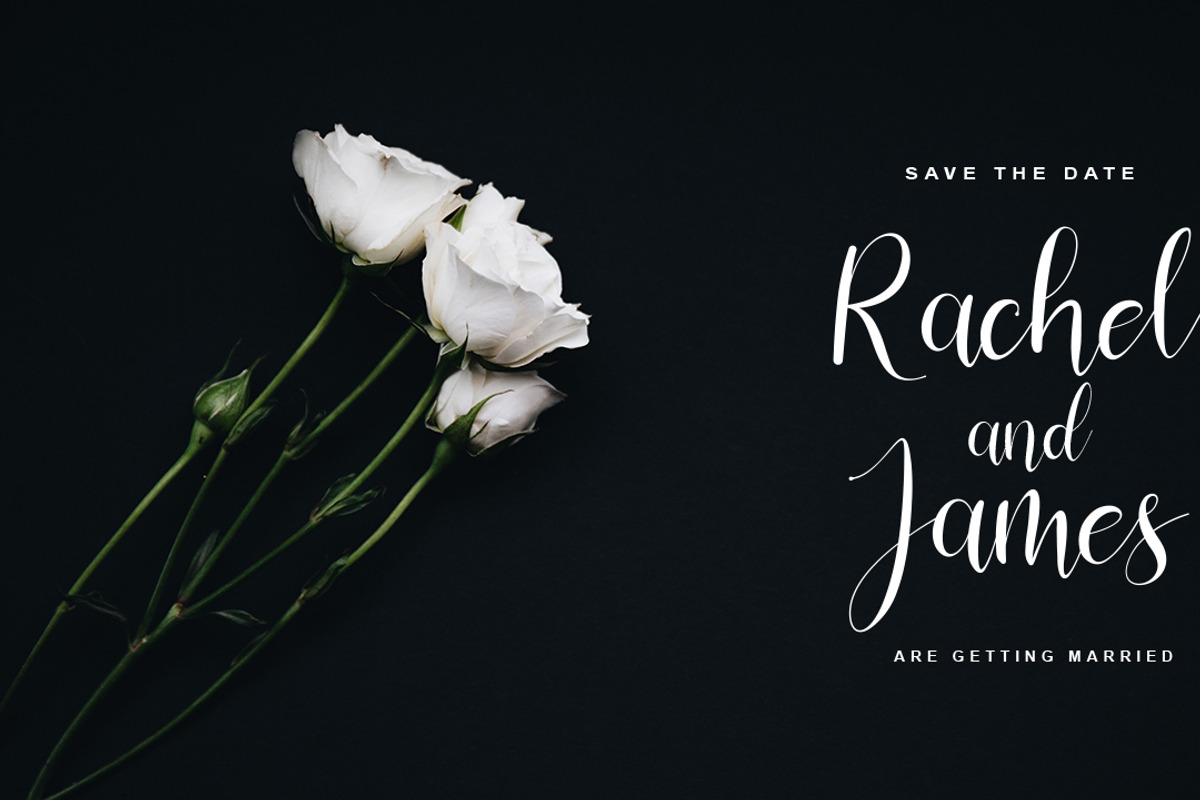 Vessia a lovely script font preview 3