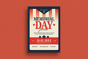 Retro Bold Memorial Day Event Flyer, a Templates & Theme by VectorVactory (Thumbnail 1 of 3)