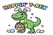 Dinosaur Easter Sublimation PNG, an Object Graphic by EllaMaiyaali (Thumbnail 1 of 5)