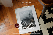 Art frame on a floor interior mockup, a Merchandise Mockup by MCKP*ME (Thumbnail 1 of 3)