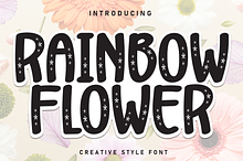 Rainbow Flowers | Script Font
