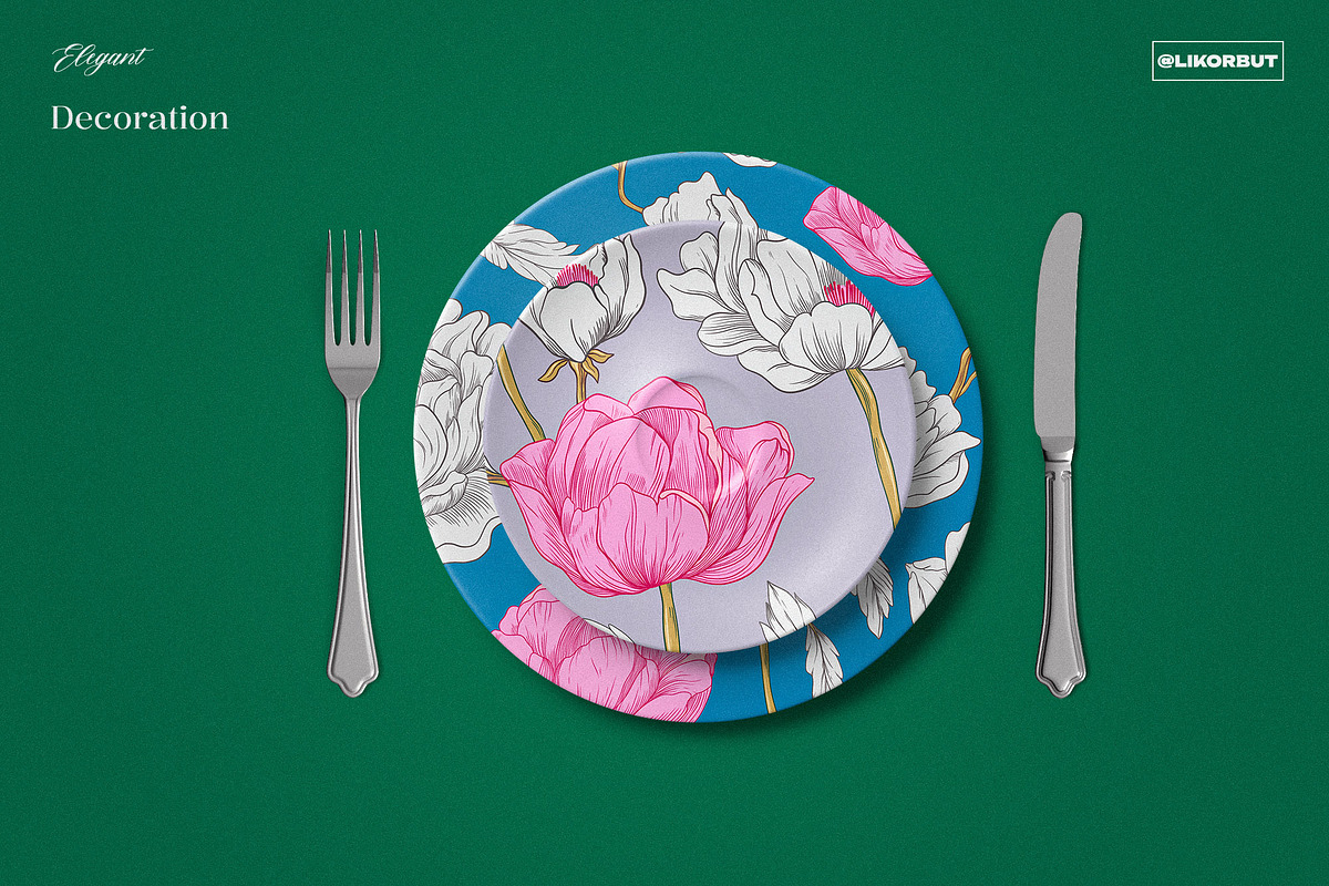Elegant Bloom Luxury Pattern Design, a Pattern Graphic by likorbut (Photo 9 of 13)