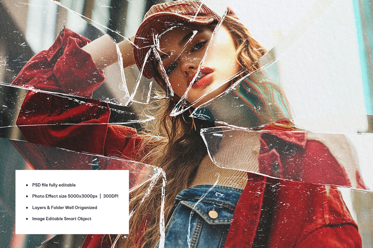 Broken Glass Pieces Photo Effect, a Layer Style Add-On by iDoodle Studio (Photo 5 of 5)