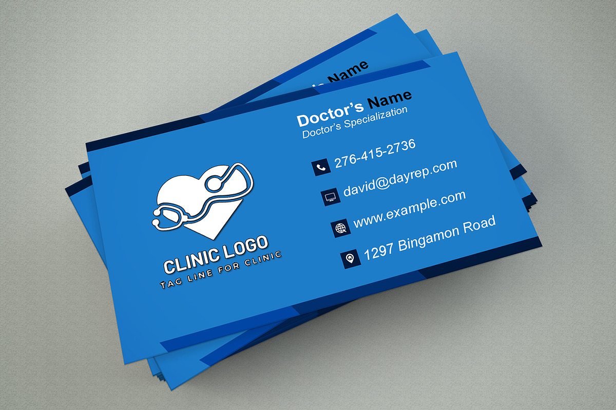 Pediatric Doctor Card PSD preview 2