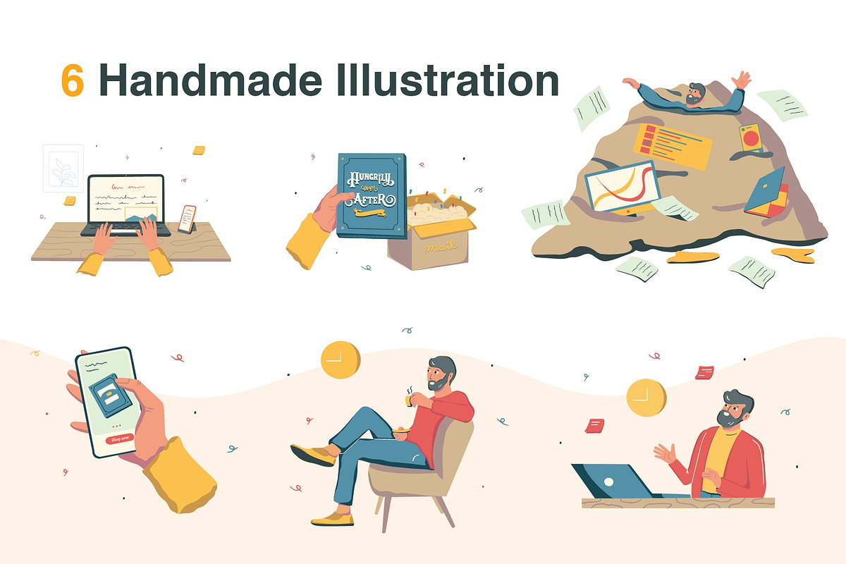 Editable Scenes for Landings & Apps, an Illustration by GraphicCo (Photo 2 of 4)