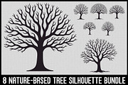 Nature Tree Silhouette Set, an Illustration by Creativeshirt (Thumbnail 1 of 9)