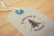 Large winter + ski labels set, an Illustration by 1baranov (Thumbnail 5 of 5)