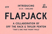 Flapjack | Vintage Hand Drawn Font, a Sans Serif Font by Off The Rack © (Thumbnail 1 of 8)