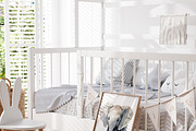 Frame mockup bundle in home interior, a Household Mockup by Artjafara (Thumbnail 3 of 11)
