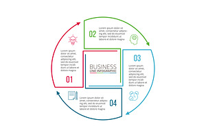 Linear Elements For Infographic V.11