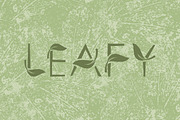 LEAFY art font, a Font by UVAconcept (Thumbnail 1 of 2)