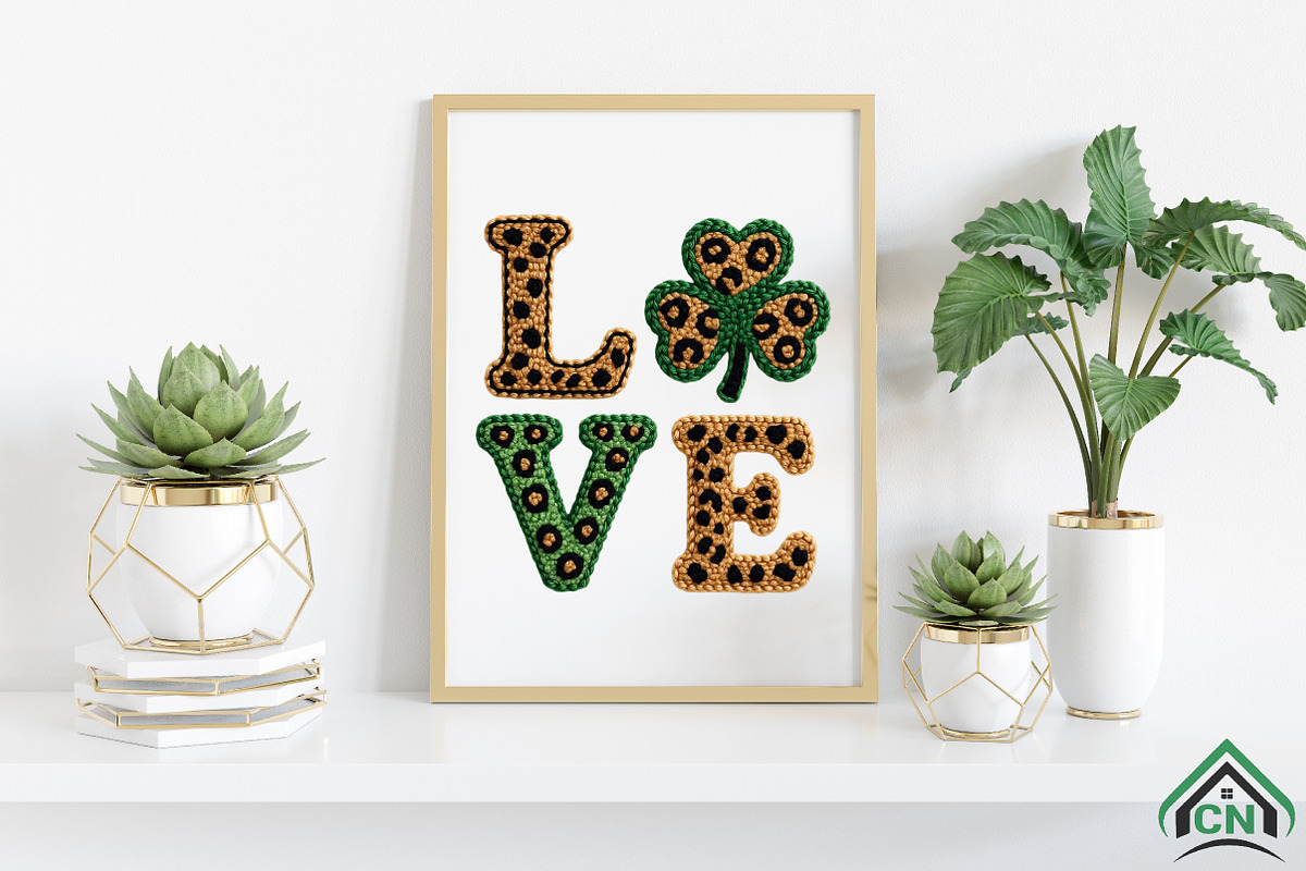 Faux Yarn Shamrock Love St Patrick’s, an Illustration by Craft Nest (Photo 3 of 4)