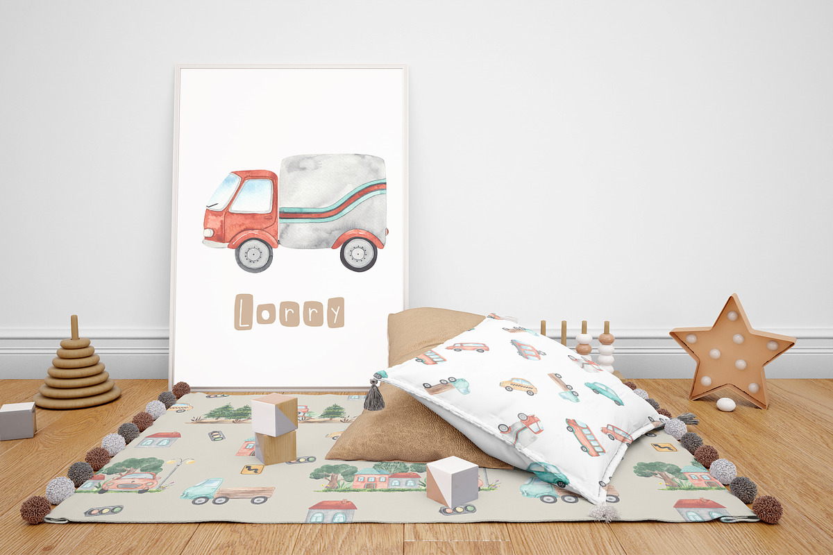 Watercolor Transport by land, an Object Graphic by Ana-Sakuta (Photo 12 of 22)