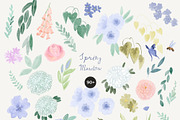 Hand-Painted Spring Floral Meadow, a Decorative Illustration by Lana Elanor (Thumbnail 12 of 16)