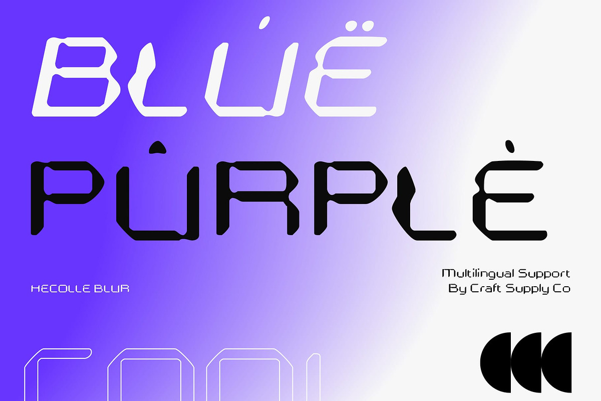 Hecolle Blur, a Sans Serif Font by Craft Supply Co. (Photo 4 of 8)