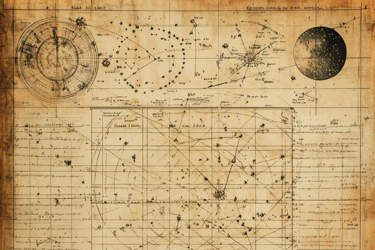 Astronomy Research Ledger Texture