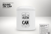 Round Tall Tin Can Packaging Mockup, a Cups & Container Mockup by INCDesign (Thumbnail 2 of 7)